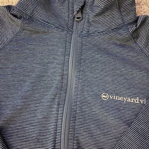 Vineyard Vines Boys Blue Striped 1/4 zip